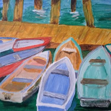 Print of Boat Paintings by Kriss Sullivan