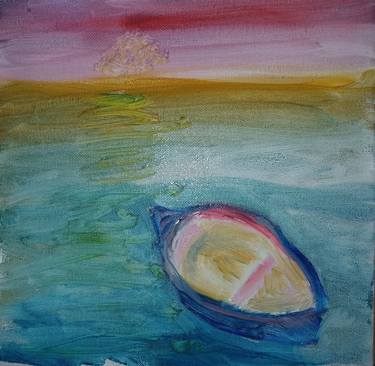 Print of Boat Paintings by Kriss Sullivan