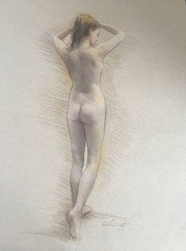 Print of Figurative Nude Drawings by Joel Iskowitz