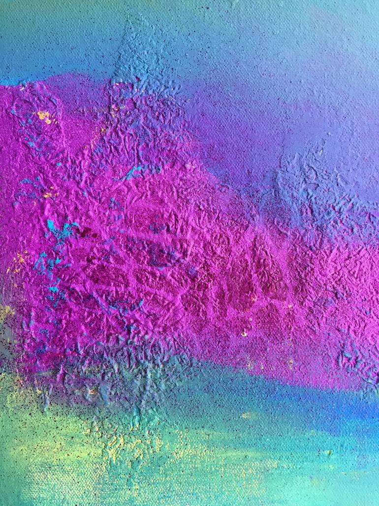 Original Abstract Outer Space Painting by Sule Alat