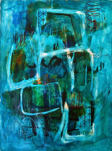 Original Abstract Expressionism Abstract Paintings by Linda O'Neill