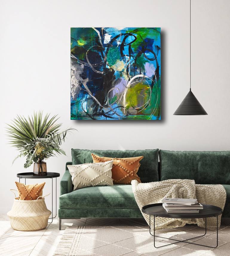 Original Abstract Expressionism Abstract Painting by Linda O'Neill