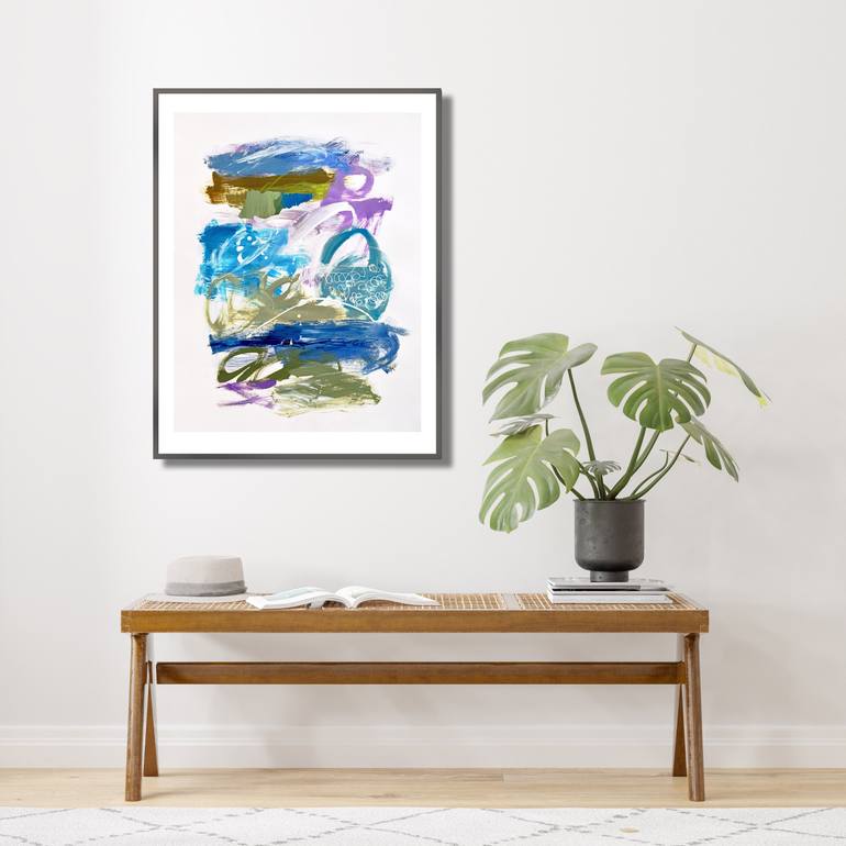 Original Abstract Expressionism Abstract Painting by Linda O'Neill