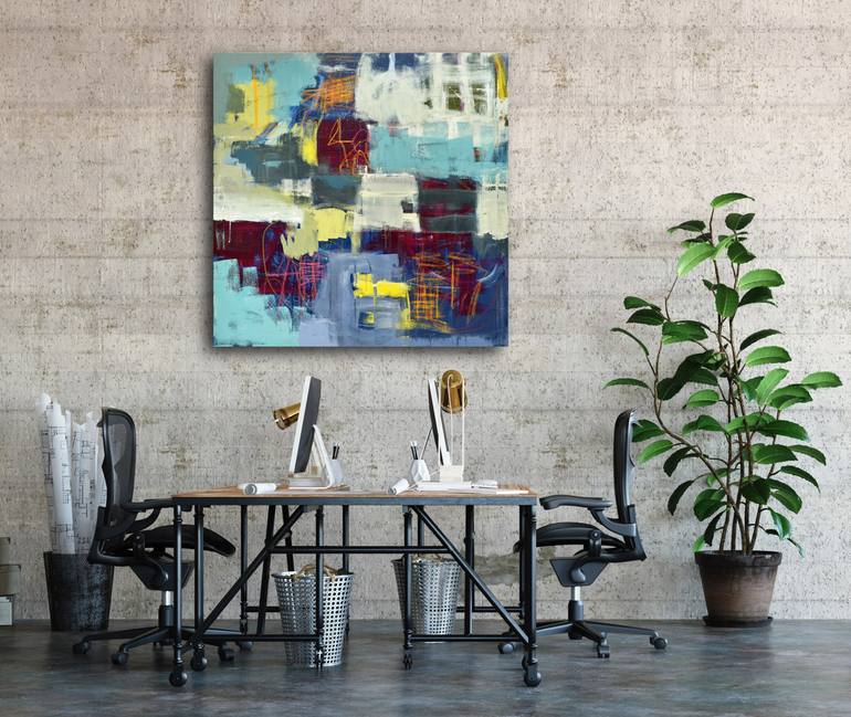 Original Abstract Expressionism Abstract Painting by Linda O'Neill