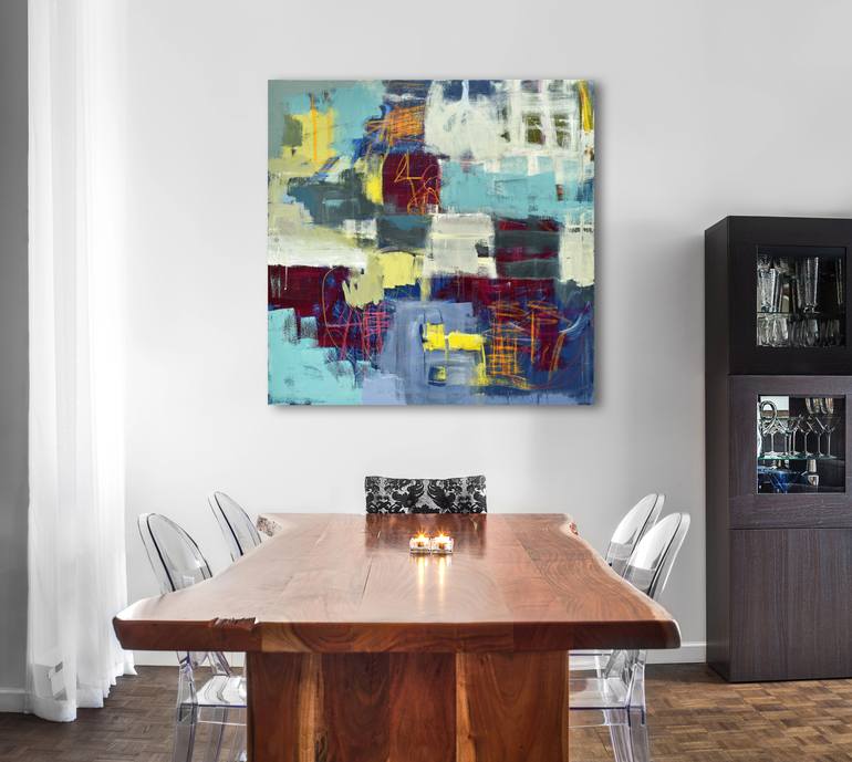 Original Abstract Expressionism Abstract Painting by Linda O'Neill