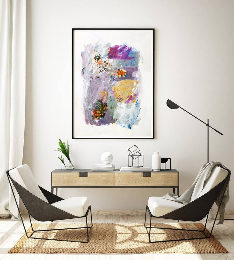 Original Street Art Abstract Painting by Linda O'Neill