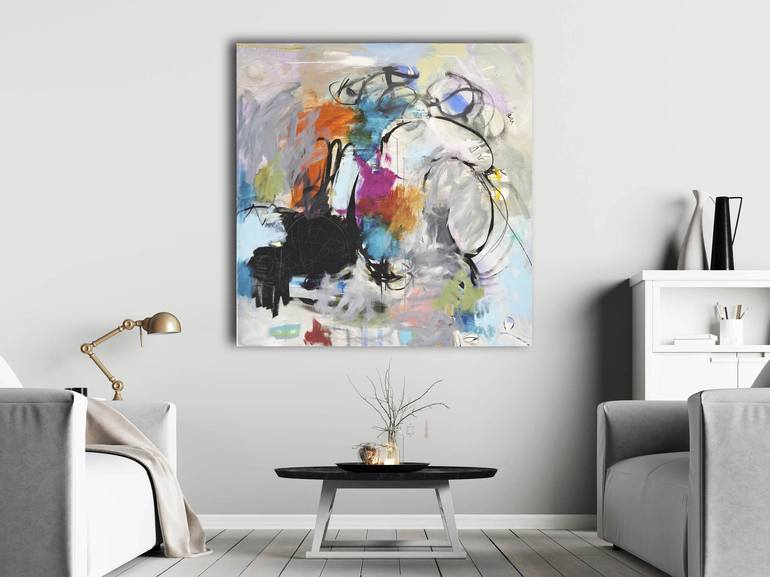 Original Abstract Expressionism Abstract Painting by Linda O'Neill