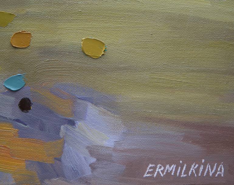 Original Abstract Expressionism Nature Painting by Ekaterina Ermilkina