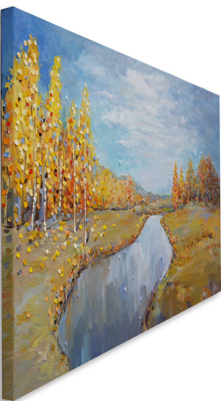 Original Abstract Expressionism Nature Painting by Ekaterina Ermilkina