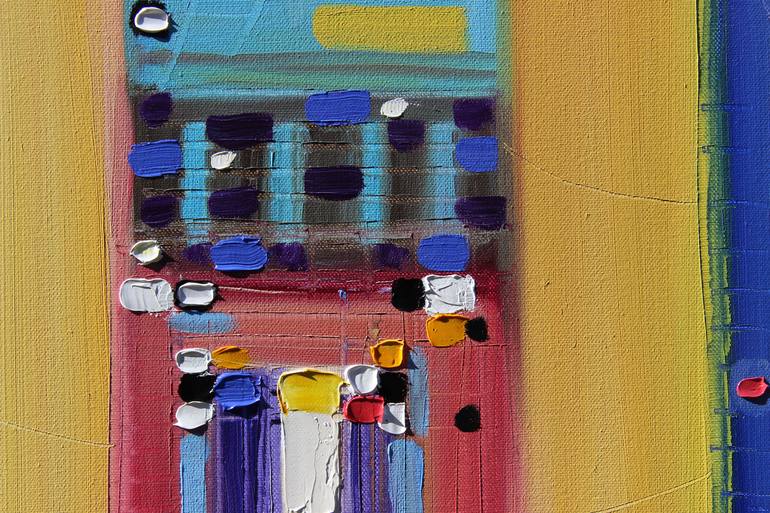 Original Abstract Architecture Painting by Ekaterina Ermilkina