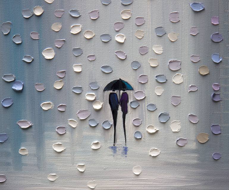 Original Abstract People Painting by Ekaterina Ermilkina