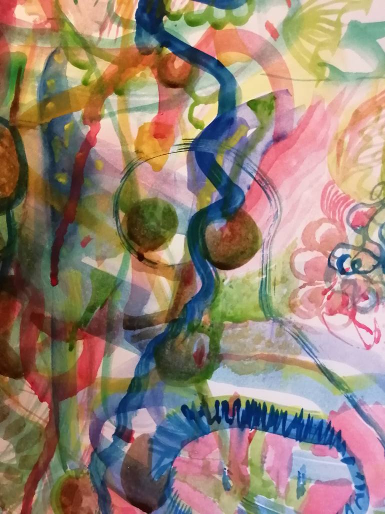 Original Abstract Expressionism Religion Painting by Hanyang Zhou