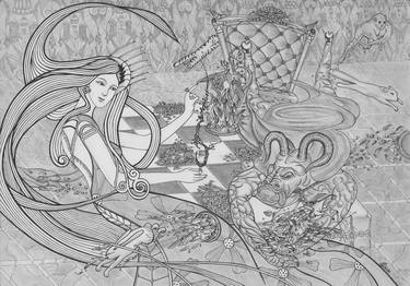 Print of Fantasy Drawings by Hanyang Zhou
