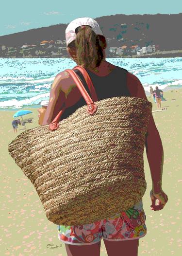 Original Illustration Beach Mixed Media by Terri Cracknell