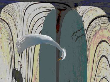 Egret on the Jetty - Limited Edition 3 of 20 thumb