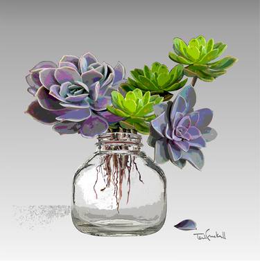 Original Floral Mixed Media by Terri Cracknell