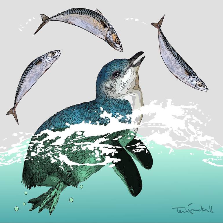 Print of Illustration Animal Mixed Media by Terri Cracknell
