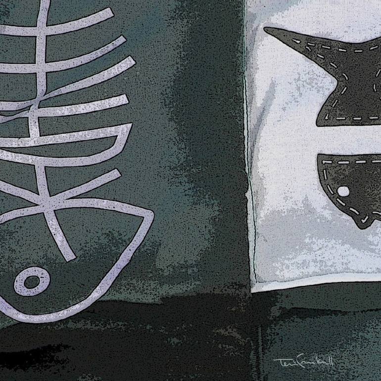 Original Pop Art Fish Mixed Media by Terri Cracknell