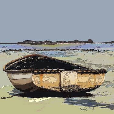 Original Illustration Boat Mixed Media by Terri Cracknell