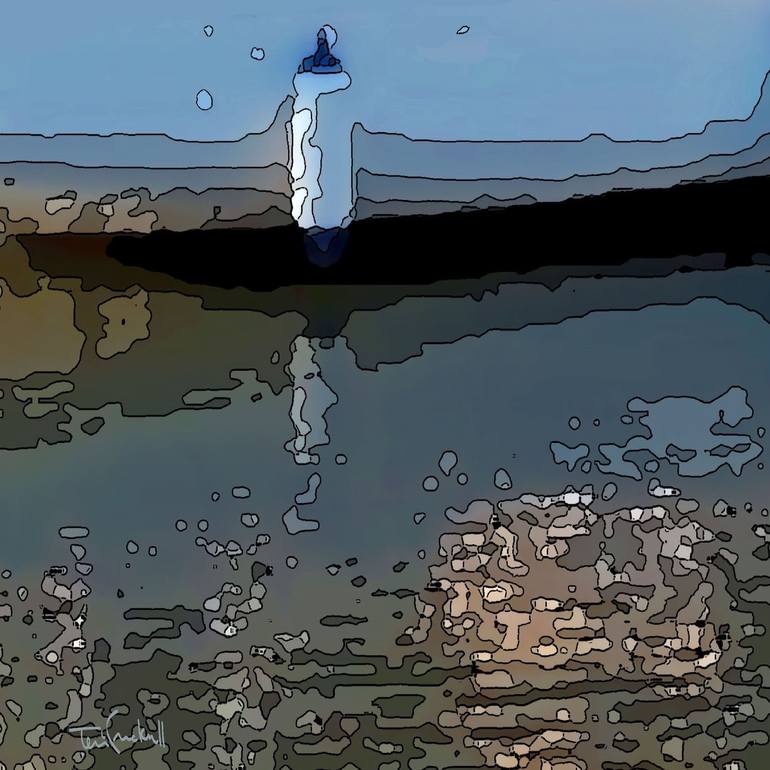 Print of Abstract Expressionism Boat Mixed Media by Terri Cracknell