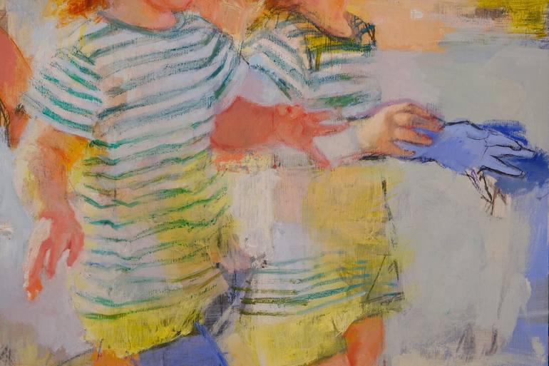 Original Children Painting by Pilar Lopez Baez