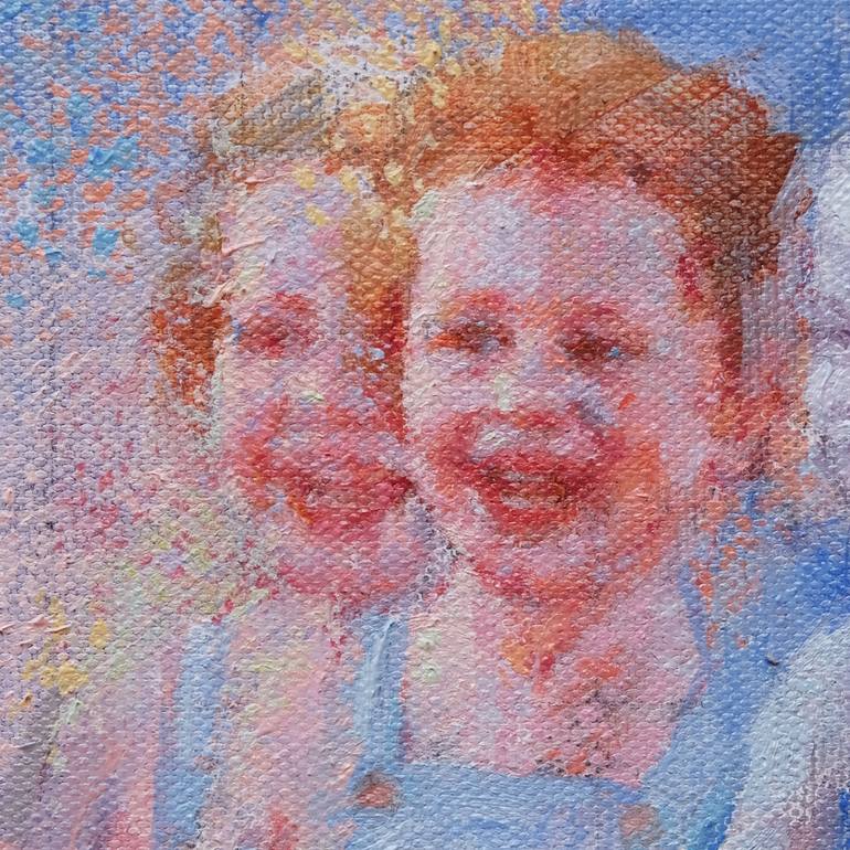 Original Figurative Children Painting by Pilar Lopez Baez