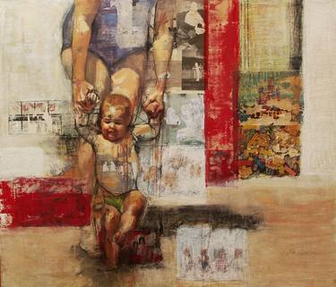 Print of Figurative Children Paintings by Pilar Lopez Baez