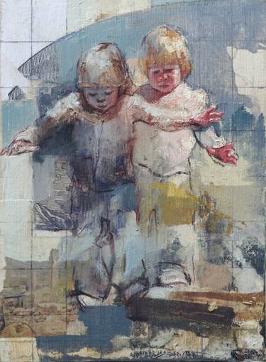 Print of Children Paintings by Pilar Lopez Baez