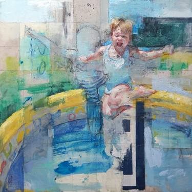 Print of Figurative Children Paintings by Pilar Lopez Baez