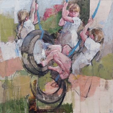 Print of Figurative Children Paintings by Pilar Lopez Baez