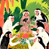 Monkey Poker & Royal Flush by Uma Gokhale