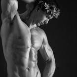 Classical nude male figure study by Art Minds