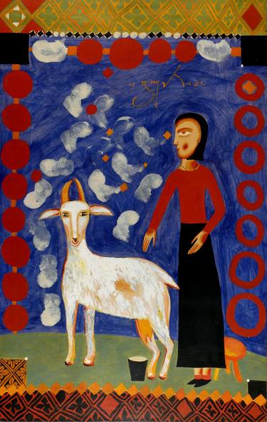 Print of Dada Animal Paintings by Lasha Kintsurashvili