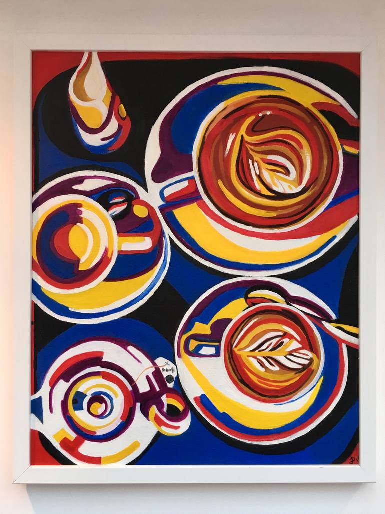 Original Abstract Food & Drink Painting by Jenifer Dapper