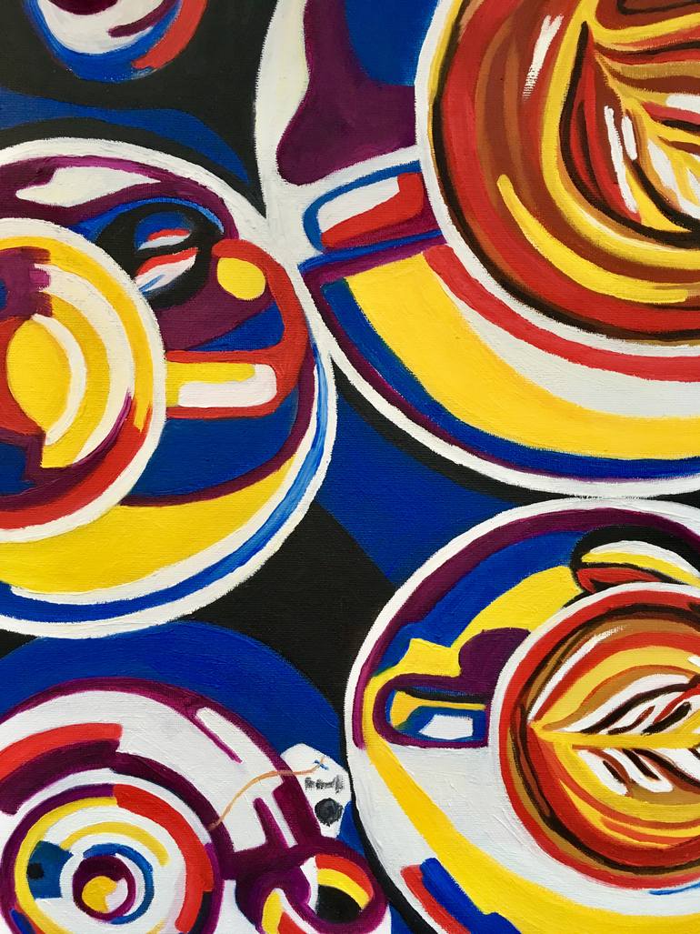 Café au Lait Painting by Jenifer Dapper | Saatchi Art