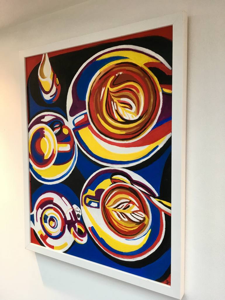 Café au Lait Painting by Jenifer Dapper | Saatchi Art