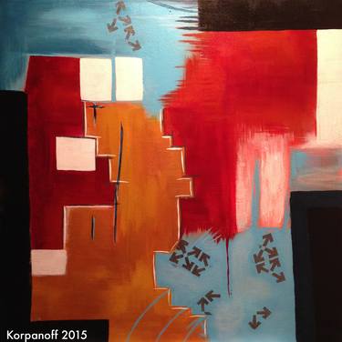 Original Abstract Painting by Claudia Korpanoff