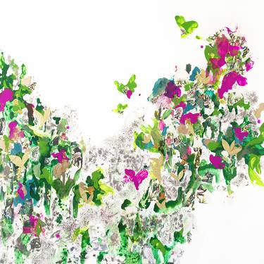 Print of Abstract Botanic Collage by Corinne Natel