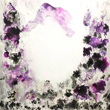Original Abstract Floral Paintings by Corinne Natel