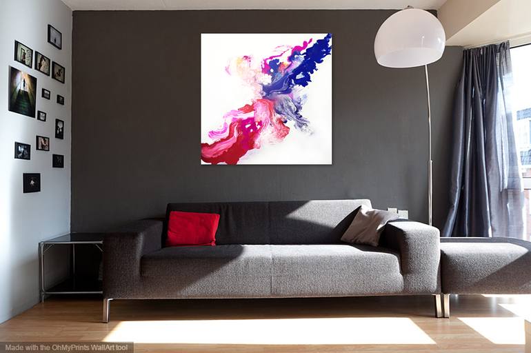 Original Conceptual Abstract Painting by Corinne Natel