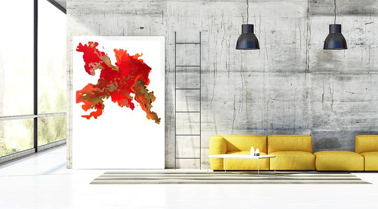 Original Conceptual Abstract Painting by Corinne Natel