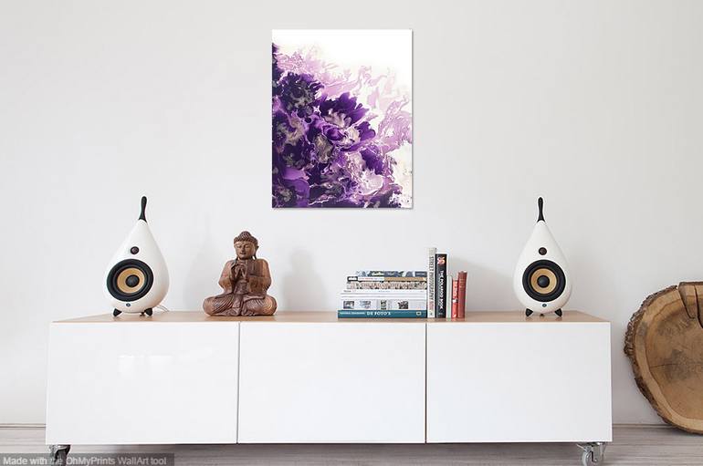 Original Abstract Floral Painting by Corinne Natel