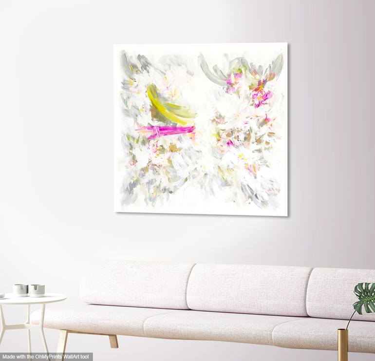 Original Conceptual Abstract Painting by Corinne Natel