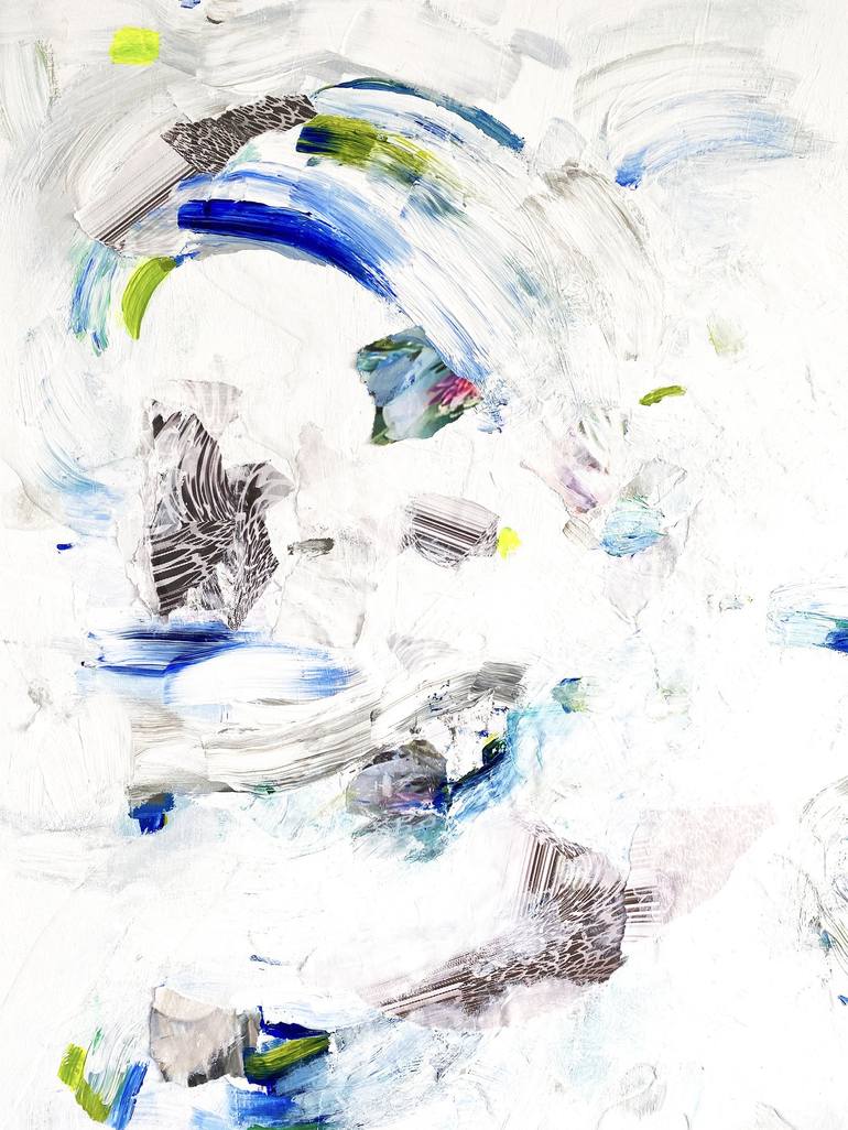 Original Minimalism Abstract Painting by Corinne Natel