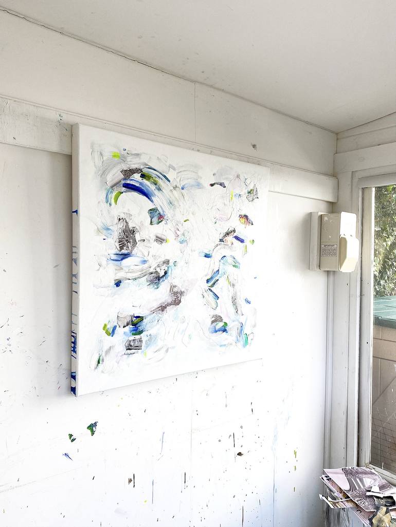 Original Minimalism Abstract Painting by Corinne Natel