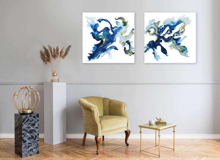 Original Conceptual Abstract Painting by Corinne Natel