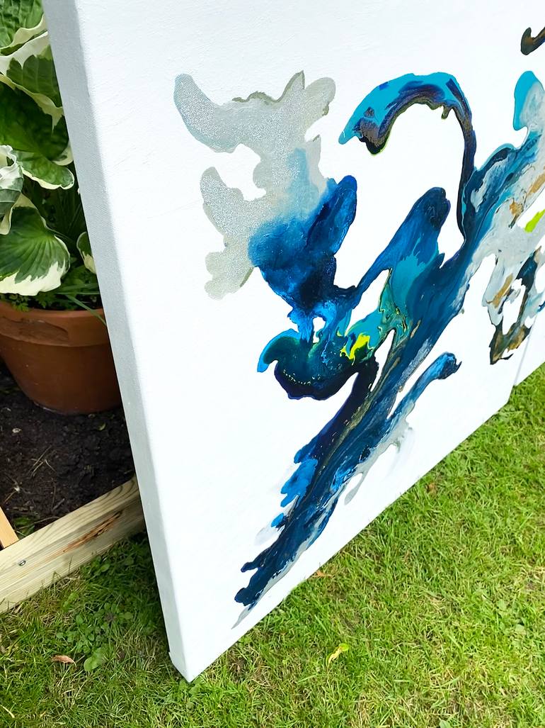 Original Conceptual Abstract Painting by Corinne Natel