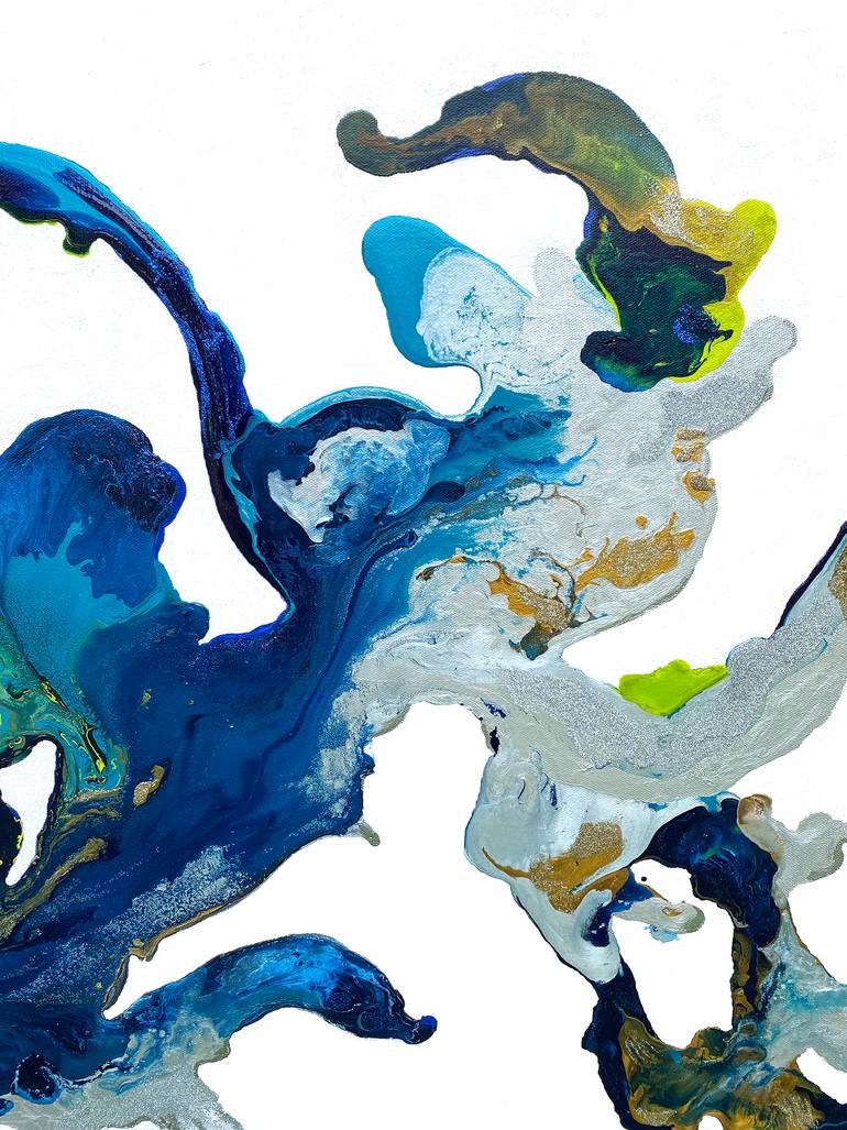 Original Conceptual Abstract Painting by Corinne Natel