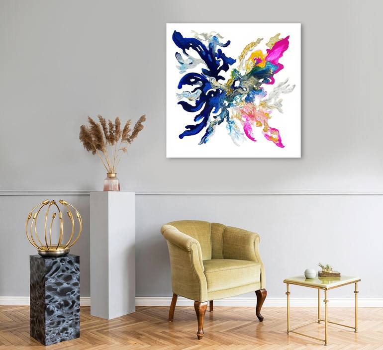 Original Conceptual Abstract Painting by Corinne Natel