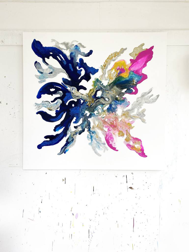 Original Conceptual Abstract Painting by Corinne Natel